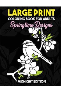 Large Print Coloring Book for Adults