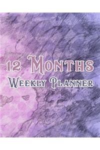 12 Months Weekly Planner