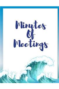 Minutes of Meetings: Taking Minutes of Meetings Notes, Business Meeting Note Taking, Attendees, and Action Items 154 Page 8.5x11