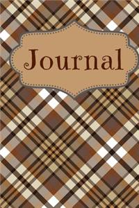 Tartan Coffee Color Journal