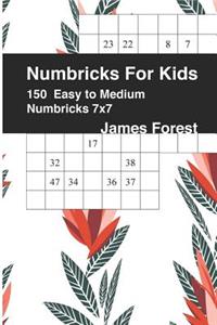 Numbricks For Kids 150 Easy to Medium Numbricks 7x7