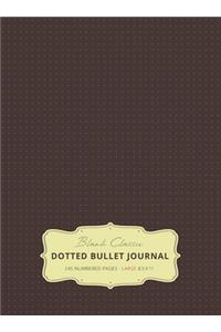 Large 8.5 x 11 Dotted Bullet Journal (Brown #13) Hardcover - 245 Numbered Pages