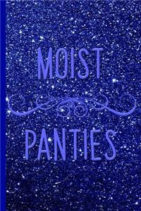 Moist Panties, Blue Glitter Design