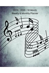2019 - 2020 18 Month Weekly & Monthly Planner