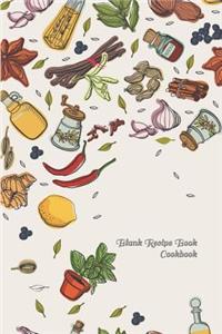 Blank Recipe Book Cookbook