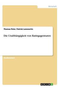 Die Unabhängigkeit von Ratingagenturen
