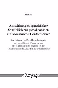 Auswirkungen Sprachlicher Sensibilisierungsmassnahmen Auf Koreanische Deutschlerner