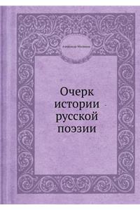 Очерк истории русской поэзии