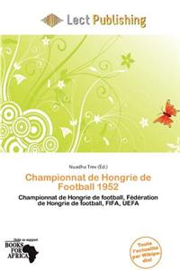 Championnat de Hongrie de Football 1952