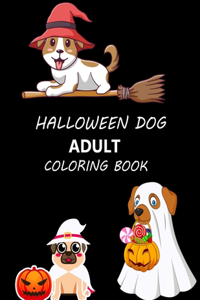 Halloween Dog Adult Coloring Book