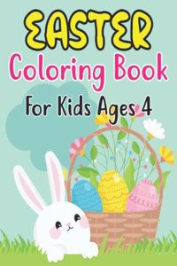 Easter Coloring Book For Kids Ages 4