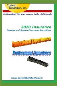 2020 Insurance Directory of Search Firms and Recruiters