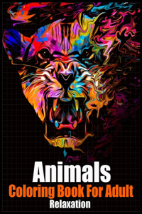 Animals Coloring Book for Adults Relaxation