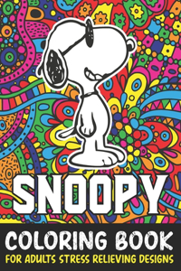 Snoopy Coloring Book For Adult Stress Relieving Designs