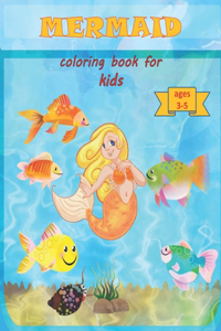 Mermaid Coloring Book for Kids Ages 3-5