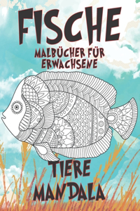Malbücher für Erwachsene - Mandala - Tiere - Fische
