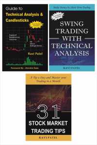 Ravi Patel Combo : Technical Analysis + Swing Trading + Stock Market Trading Tips (English Books)