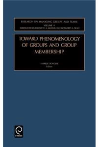 Toward Phenomenology of Groups and Group Membership