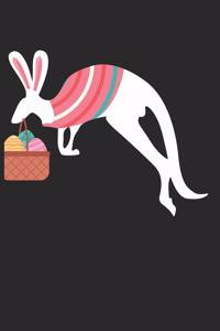 Easter Notebook - Easter Kangaroo Journal - Easter Gift for Animal Lover - Kangaroo Diary