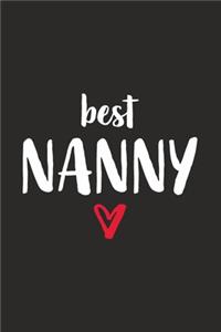 best Nanny: Erzieherin mit Herz I Notizbuch Notizheft Planer mit linierten Seiten