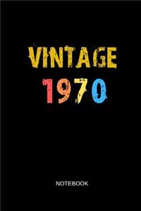 Vintage 1970 Notebook