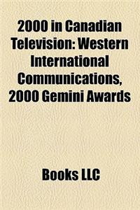 2000 in Canadian Television