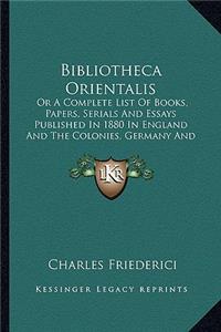 Bibliotheca Orientalis
