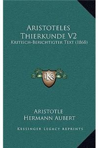 Aristoteles Thierkunde V2