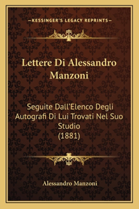 Lettere Di Alessandro Manzoni