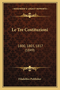 Tre Costituzioni