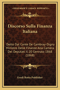 Discorso Sulla Finanza Italiana