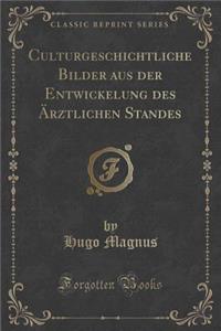 Culturgeschichtliche Bilder Aus Der Entwickelung Des Ärztlichen Standes (Classic Reprint)