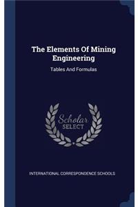 Elements Of Mining Engineering