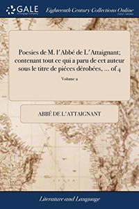 POESIES DE M. L'ABB  DE L'ATTAIGNANT; CO