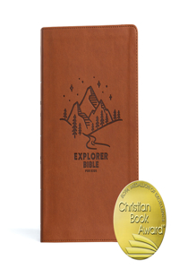 CSB Explorer Bible for Kids, Brown Mountains Leathertouch, Indexed