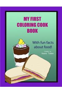 My First Coloring Cook Book