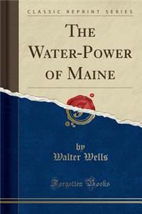 The Water-Power of Maine (Classic Reprint)