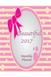 Beautiful 2017 Monthly Planner
