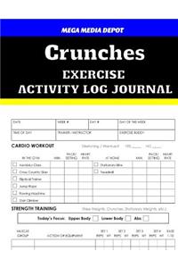 Crunches Exercise Activity Log Journal