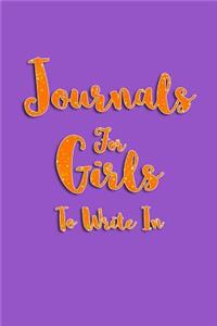 Journals For Girls To Write In