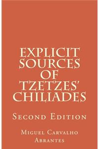 Explicit Sources of Tzetzes Chiliades