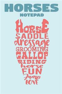 Horses Notepad
