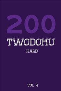 200 Twodoku Hard Vol 4