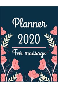 Planner 2020 for massage