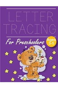 Letter Tracing for Preschoolers Birthday Bear