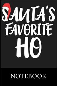 Santa's Favorite Ho Notebook