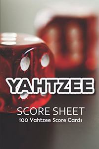 Yahtzee Score Sheets