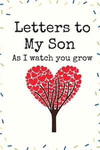 Letters to My Son As I watch you grow Love Tree Letter Writing Journal A beautiful