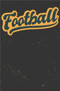 Football: Praph Paper 5x5 Flower Journal or Notebook (6x9 Inches) with 120 Pages