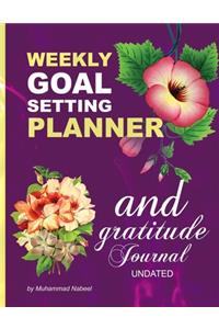 Weekly Goal Setting Planner and Gratitude Journal Undated